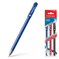 Ручка гелевая ErichKrause G-Soft, цвет чернил синий, черный, красный, 3 шт