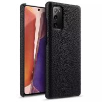 Кожаный чехол накладка Melkco для Samsung Galaxy Note 20 - Snap Cover, черный