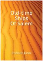 Old-time Ships Of Salem