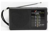 Радиоприемник маленький, карманный, радио KNSTAR K-257 черный AM/FM