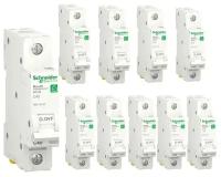 Автоматический выключатель Schneider Electric Resi9 1P (С) 6 kA, 10 шт