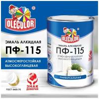 Эмаль алкидная ПФ-115 OLECOLOR (Артикул: 4300000220; Цвет: Светло-голубой; Фасовка = 0,5 кг)