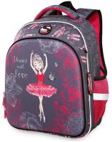 Школьный ранец / школьный рюкзак для девочки Steiner, полужёсткий, с ортопедической спинкой, 2 отделения, фирменный брелок в подарок