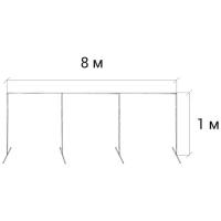 Стойка пресс волл для баннера (П-образная) 1 м. / 8 м. GOZHY