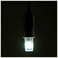 Лампа светодиодная Luazon Lighting Строб, прозрачная, Е27, 4LED, 3 Вт, 220 В, 6500К, белое свечение