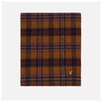 Шарф Lyle & Scott Tartan Lambswool Scarf SV1300A-W119 коричневый