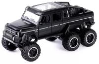 Модель машины Mercedes-Benz G63 6х6 на амортизаторах 1:24 свет, звук. Черная