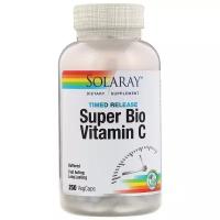 Solaray Super Bio Vitamin C витамин C медленного высвобождения 250 капсул