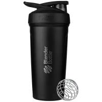 Шейкер-бутылка спортивный металлический BlenderBottle Strada Stainless из нержавеющей стали, 709 мл, черный