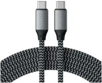 Кабель Satechi Кабель Satechi USB-C - USB-C, 100W Charging Cable, 2м, текстиль, «серый космос»