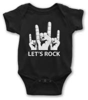 Боди детское Wild Child Lets Rock / Рок Музыка Для новорожденных Для малышей