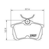 Дисковые тормозные колодки передние Textar 2352701 для Honda Accord, Honda Fit (4 шт.)