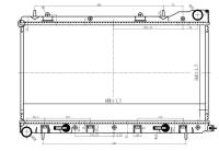 Радиатор охлаждения для автомобилей Forester (S11) без горловины LRc 221A0 LUZAR