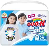 Подгузники Goo.N Подгузники-трусики для мальчиков и девочек GOO.N, размер XXL, 13-25 кг, 28 шт