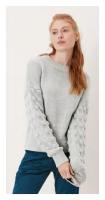 Пуловер женский, Q/S designed by s.Oliver, артикул: 510.10.112.17.170.2107579, цвет: серый (9400), размер: S