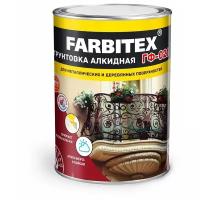 Грунтовка ГФ-021 FARBITEX (Артикул: 4300005990; Цвет: Красно-коричневый; Фасовка = 0,8 кг)