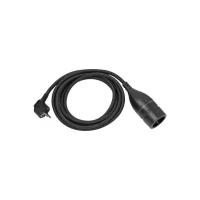 1161830010 Brennenstuhl удлинитель-переноска Quality Plastic Extension Cable,3м, 1 роз, черный