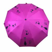 Зонт женский автоматический розовый 