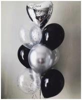Надутые шары гелием, шарики на праздники, на день рождения, фонтаны из шариков для мужчины