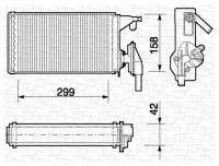 Теплообменник, Отопление Салона MAGNETI MARELLI арт. 350218063000