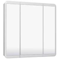 Шкаф-зеркало для ванной Runo Эрика 80, (ШхГхВ): 80х13.4х81 см, белый