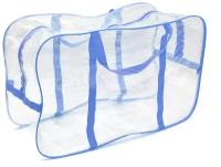 Kidster Прозрачная сумка в роддом для вещей большая голубая 54х33 см
