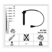 Провода зажигания Ngk rc-fx67 6856 Ngk RCFX67