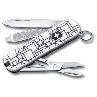 Нож-брелок Victorinox Classic LE 2021, 58 мм, 7 функций, Cubic Illusion