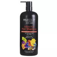 Wild Color Sulfate Free - Вайлд Колор Бессульфатный шампунь для сухих волос с аргановым и кокосовым маслом, 1000 мл -