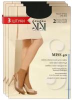 Носки Sisi, 40 den, 6 пар, размер 0 ( one size), черный