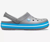 Сабо Crocs Crocband Clog, размер EU 37-38 M5W7 СМ 22.9, голубой, серый