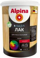 Alpina Аква для стен и потолков прозрачный, глянцевая, 1 кг, 0.9 л