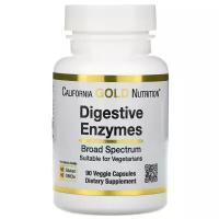 California Gold Nutrition Digestive Enzymes Пищеварительные ферменты широкого спектра, 90 капсул