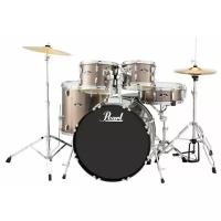 Pearl RS525SC/C707 ударная установка из 5-ти барабанов, цвет Bronze Metallic, + стойки и тарелки