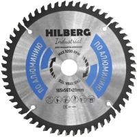 Диск Hilberg Industrial HA165 пильный по алюминию 165x20mm 56 зубьев