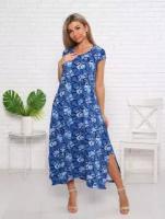 Платье Инсар Текстиль, размер 58, синий