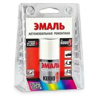 Эмаль с кисточкой Белый 201 15гр. KU-70201-12 KUDO