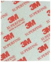 Абразивная губка 3M Superfine Р400-Р500 / Made in ENGLAND / Губка шлифовальная супертонкая 3М (с супертонким зерном) 115 x 140 мм. Art.: 03810