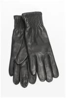 Перчатки ELEGANZZA, демисезон/зима, подкладка, размер 8, черный