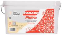 Декор. покрытие с эф. камня PARADE DECO Pietra S100 Янтарь 7кг Россия