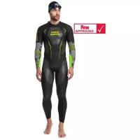 Гидрокостюм мужской MadWave WETSUIT RAPID, Цвет - черный/зеленый; Размер - S; Материал - Неопрен