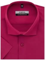 Рубашка мужская короткий рукав GREG Красный 630/109/CYCL/Z