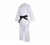 Кимоно для дзюдо adidas без пояса, сертификат IJF, размер 185, белый