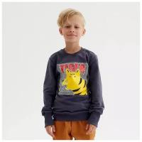 MINAKU Свитшот для мальчика MINAKU: Casual Collection KIDS цвет графит, рост 98