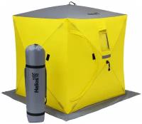 Зимняя палатка для рыбалки Helios Куб 1,8×1,8 HS-ISC-180YG желтый/серый