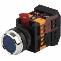 Кнопка ЭРА BBT30-ABLFS-K07E ABLFS-22 синий d22мм неон 240В 1з+1р, 1шт