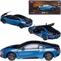 Машина металлическая 1:24 scale BMW i8, цвет синий, двери и капот открываются 56500BL