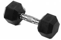 Гантель гексагональная обрезиненная Lite Weights 3184LW, 8кг