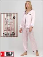 Пижама женская со штанами и рубашкой для дома и сна комплект