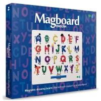 Обучающий набор Назад К Истокам Magboard Алфавит English, 31.5х25.5 см, синий/белый